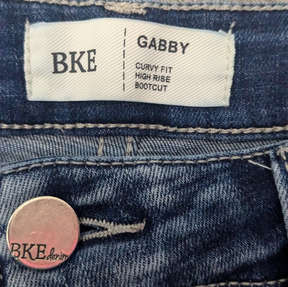 Buckle BKE Gabby Curvy High Rise Bootcut Jeans Sz 31 Fits Sz 14 Style ABK1636 - Picture 5 of 7